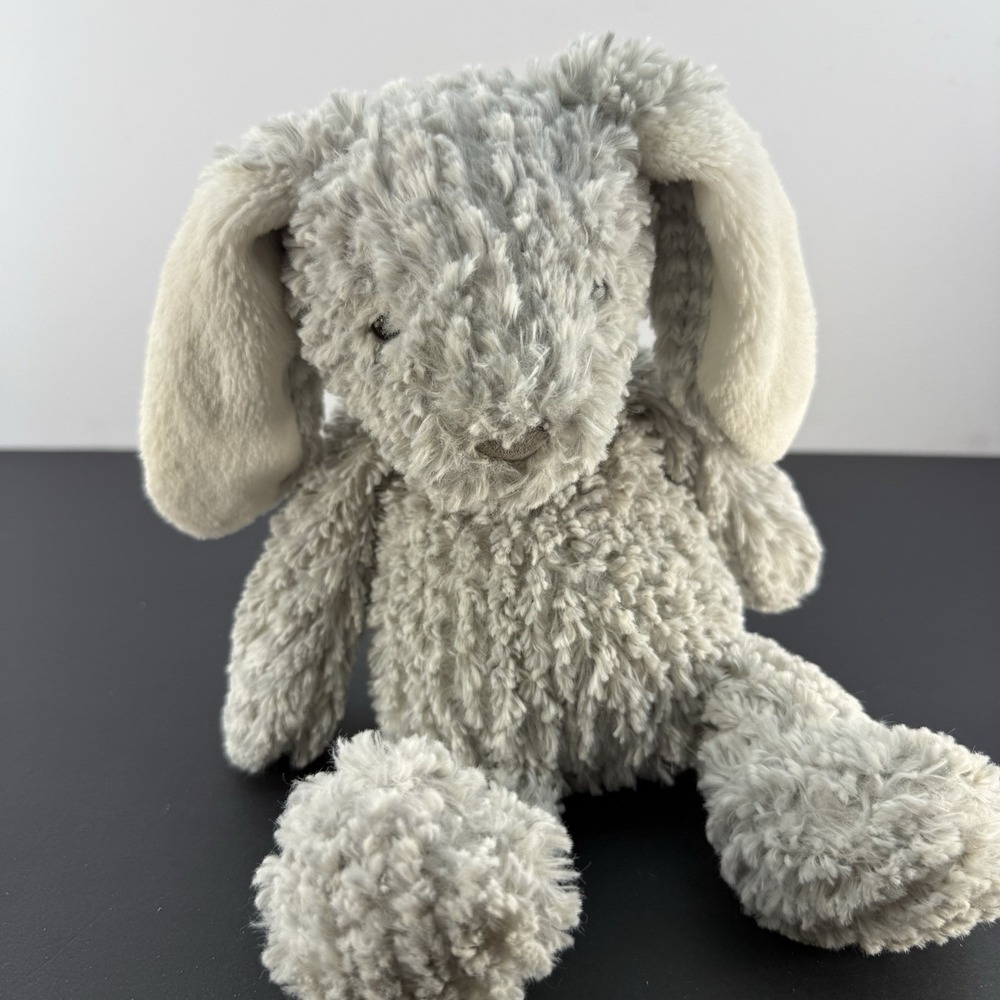 Theo The Bunny Manhattan Toys Grey Bunny Plush Stuffed Animal 2016